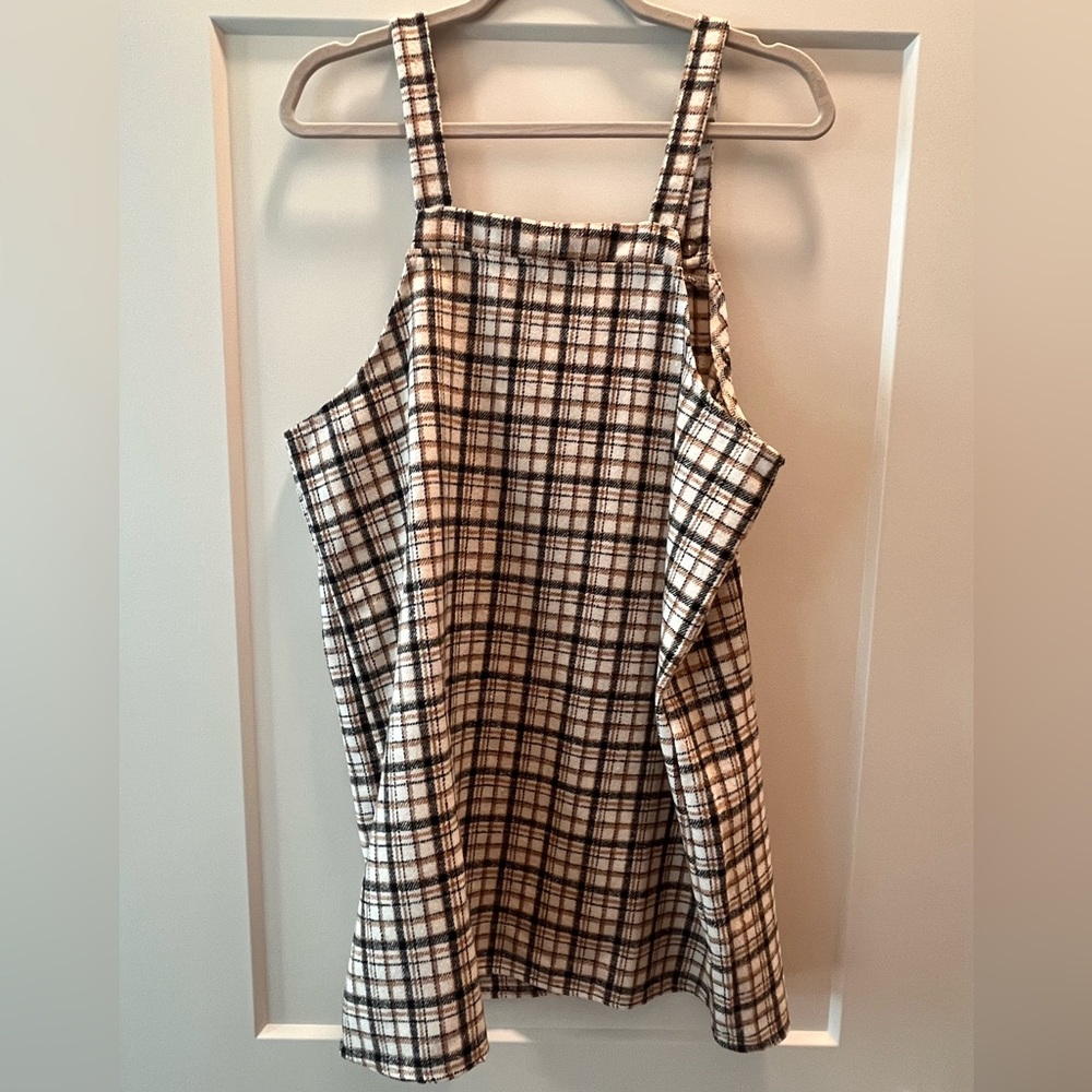 Pink Lily Plaid Flannel Fall Dress